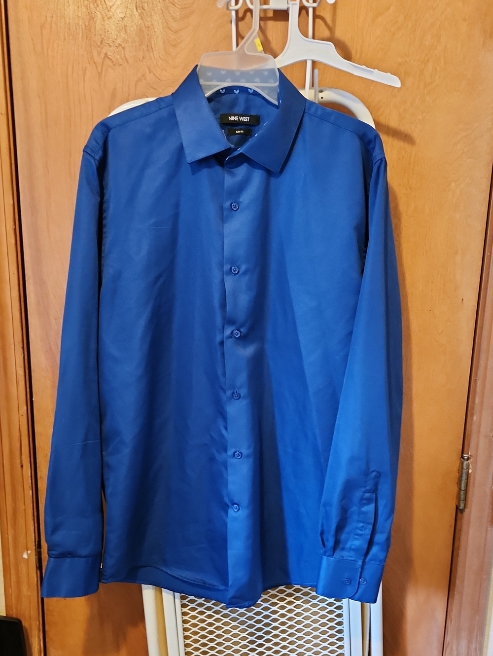 Nine West Men's Cobalt Blue Dress Shirt